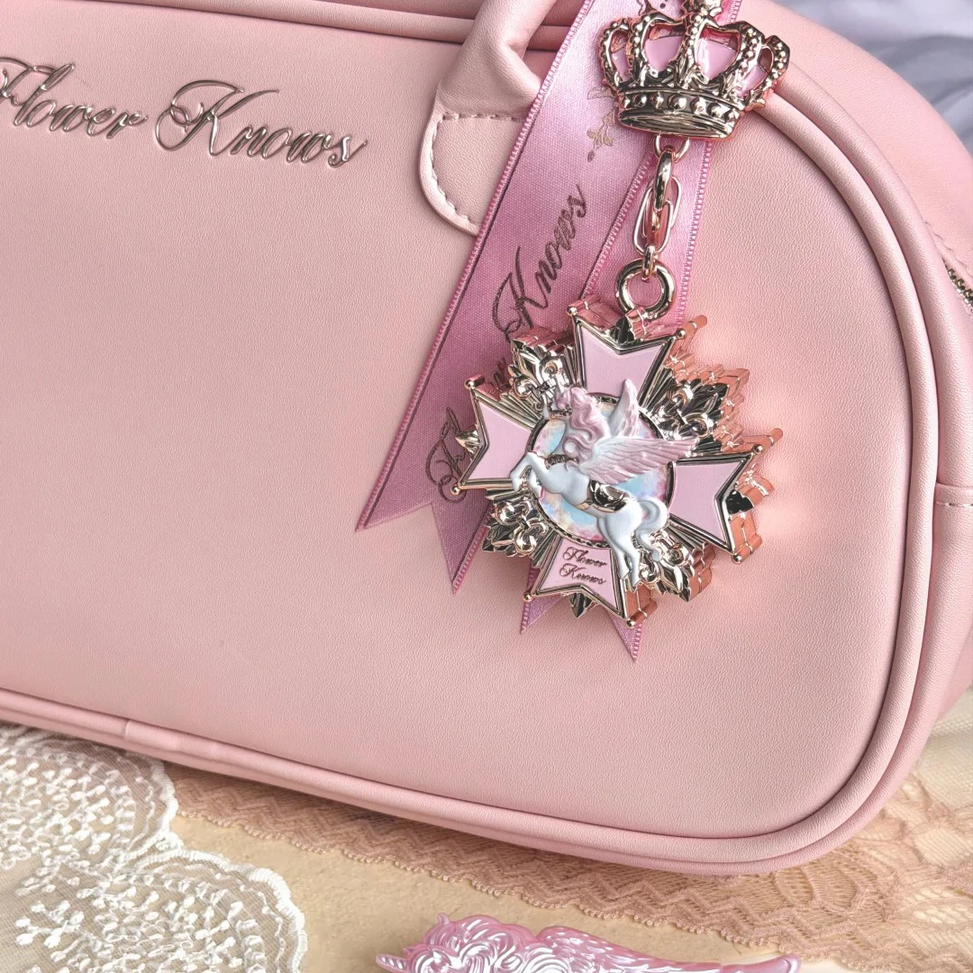 Flower Knows Knight Unicorn Set De Maquillaje Sombra Rubor Labial Con Bolsa Tote Regalo De Belleza Kawaii Coleccion Limitada Para Mujeres Chicas