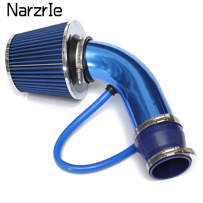 Filtro de aire con cabeza de seta de invierno reacondicionado para coche, 76mm, filtro de tubo de entrada, filtro de aire frío de alto flujo, Kit de tubería de aluminio