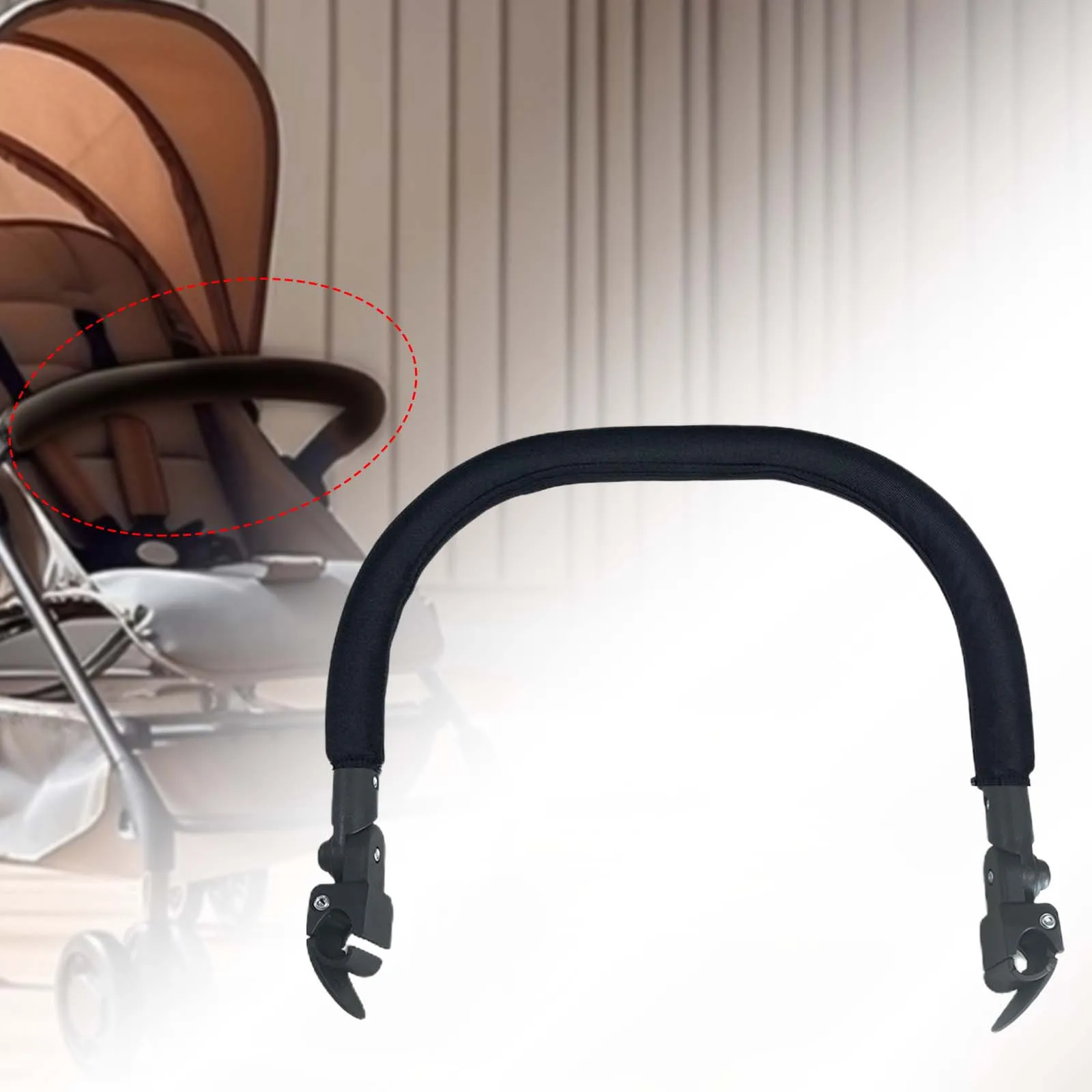 Barra de apoyo desmontable para cochecito de bebé, reposabrazos Universal para carrito, barra transversal, accesorios