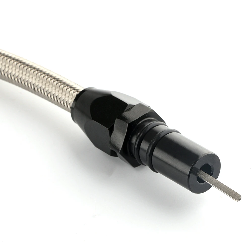 Varilla de nivel de transmisión flexible de acero inoxidable de 530 mm para GM Chevy TH-400 TH-350 Turbo SBC BBC 350 400