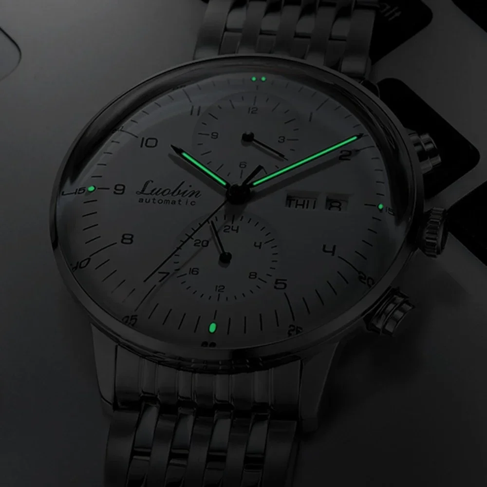 Relojes mecánicos De moda para Hombre, reloj De pulsera automático De negocios, reloj De diseño luminoso De acero inoxidable, Reojes De Hombre, nuevo 2023