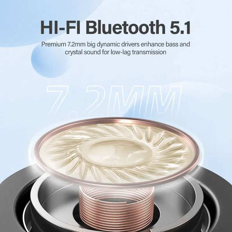 QCY T13 auriculares inalámbricos verdaderos Bluetooth 5,1 TWS auriculares 4 micrófonos ENC HD llamada auriculares Control táctil auriculares de alta fidelidad 40H en espera