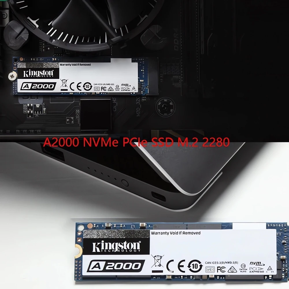 Kingston-disco duro interno de estado sólido para PC, Notebook y escritorio, SSD NVMe PCIe M.2 2280, 250GB, 500GB, 1TB