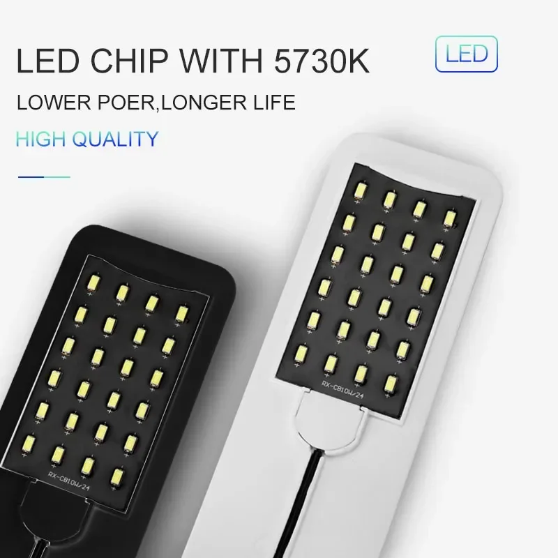 Luz LED súper delgada para acuario, iluminación para plantas, luz de cultivo de 5W/10W/15W, iluminación para plantas acuáticas, lámpara con Clip impermeable para pecera