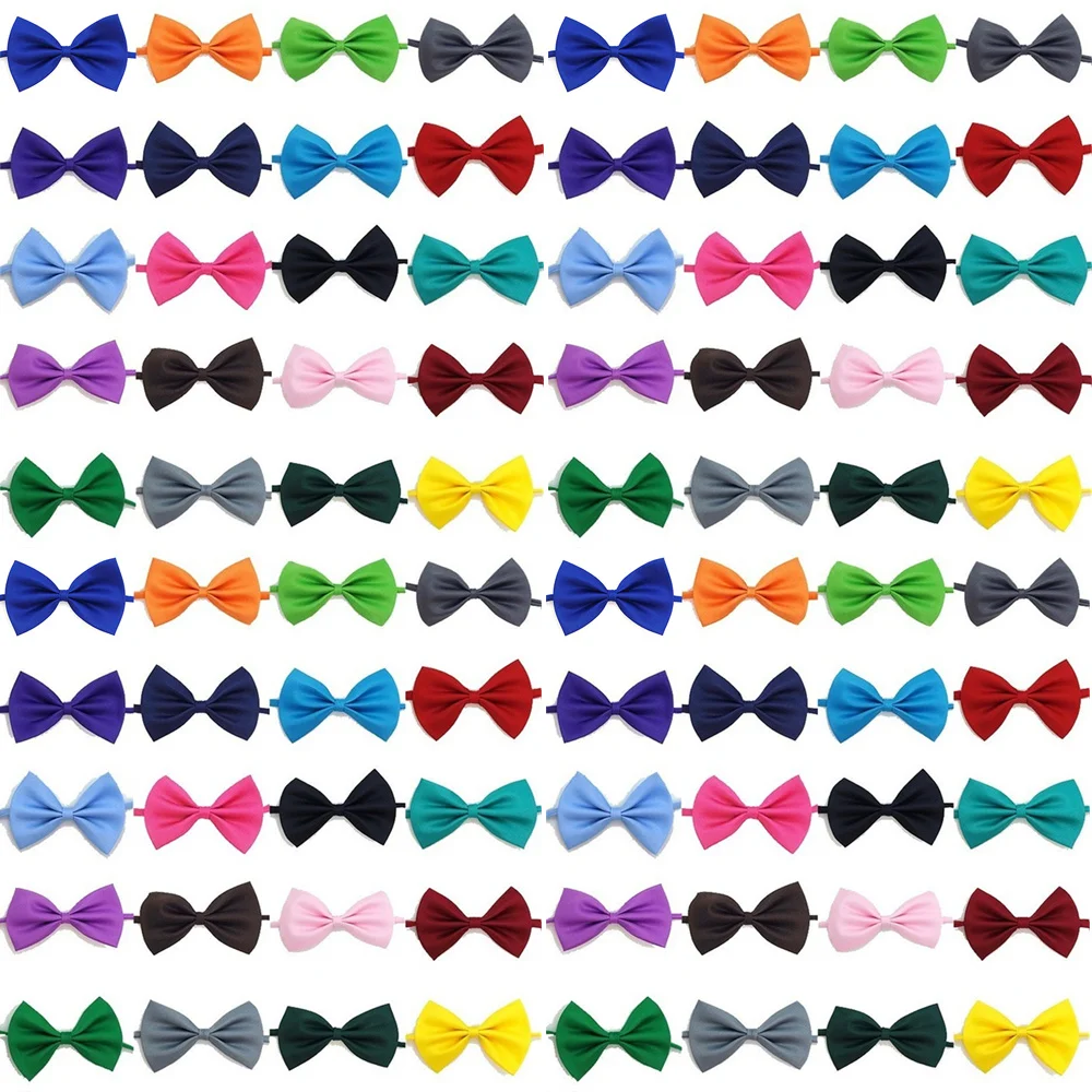 Venta al por mayor 100/50/20 lindo ajustable perro gato pajarita cuello personalizado cachorro pajaritas mascotas accesorios de aseo suministros para perros mascota