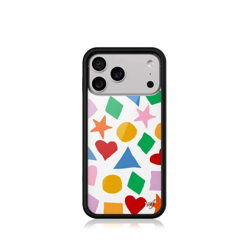 Nueva Funda para Teléfono Wilds Flowers Ins Soulmate para iPhone 11 12 13 14 15 16 17 Pro Max Plus Air WF con Formas Geométricas de Colores