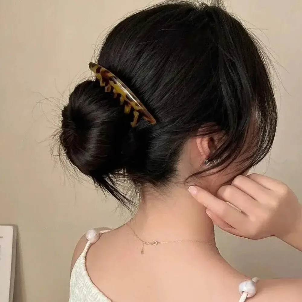 Horquilla Francesa en Forma de U con Peine para Moño para Mujer, Horquilla Sencilla de Siete Dientes, Peine Versátil, Accesorios para el Cabello