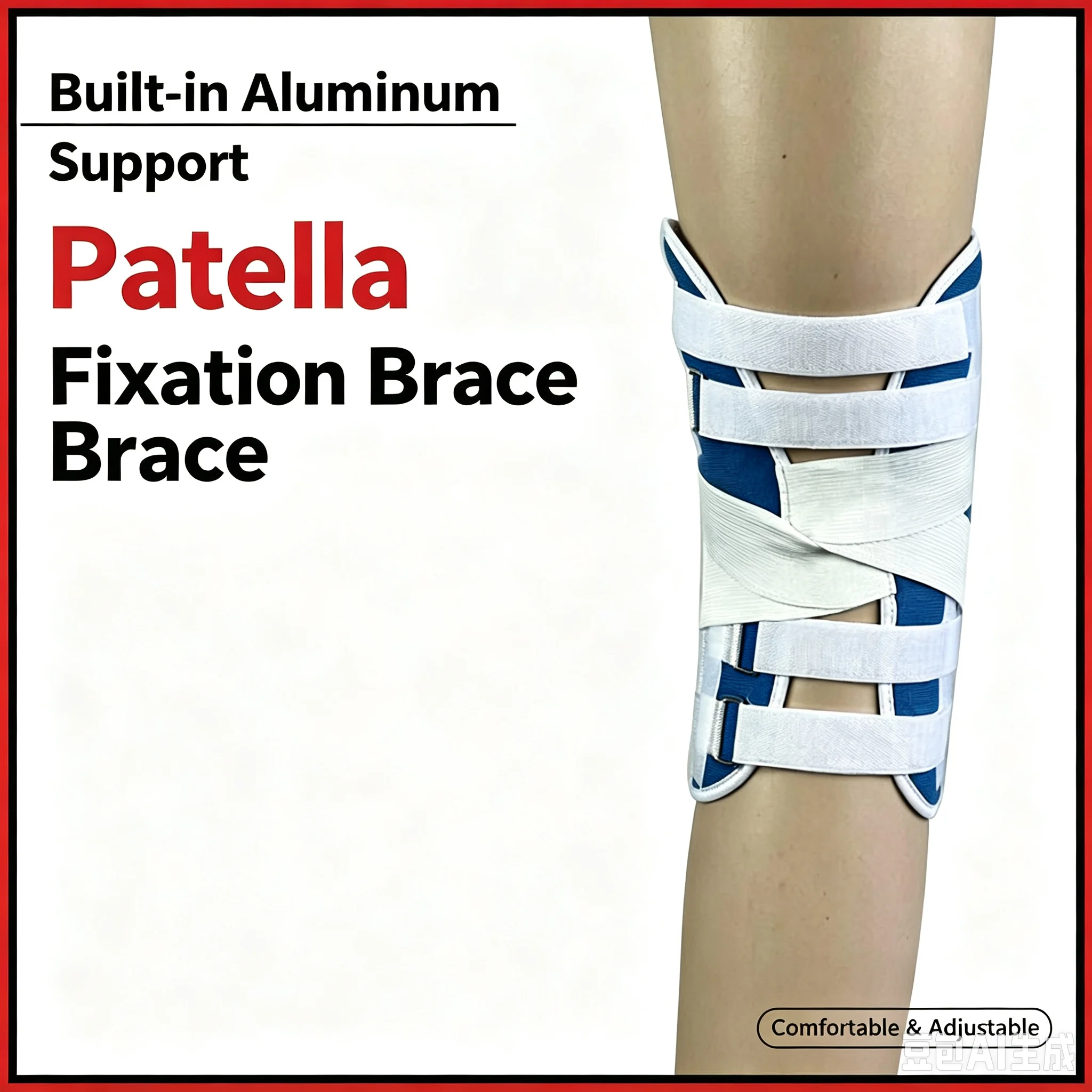 Fijador de articulación de rodilla, férula para fractura de la rótula, soporte para la pierna, rehabilitación de lesiones del menisco, soporte articular, rehabilitación de la articulación de la rodilla.