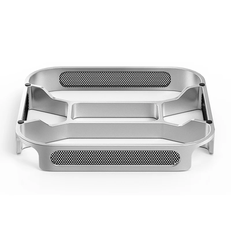 Base de Enfriamiento con Disipación de Calor y Protección Contra Polvo para Mac Mini M4/M4 Pro, Soporte de Enfriamiento de Aleación de Aluminio para Escritorio