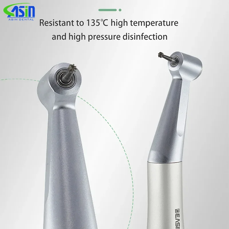 Pieza de mano Dental FX25 de baja velocidad, instrumentos de cirugía dental de contraángulo 1:1, relación de engranaje de accionamiento directo, aplicable para Motor de aire tipo E