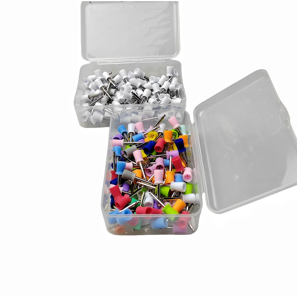 JUMTOP Taza de Pulido Dental tipo pestillo cepillo de pulido de dientes de goma taza de profilaxis para pieza de mano de contraángulo de baja velocidad