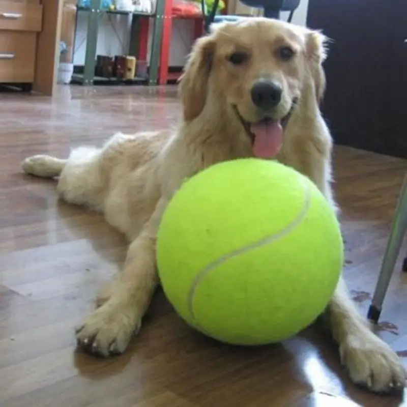 Pelota de tenis para perros de 7/8/9,5 pulgadas, juguetes gigantes para mascotas, juguete para masticar para perros, firma Mega Jumbo, suministros de entrenamiento de pelota para niños, peluche