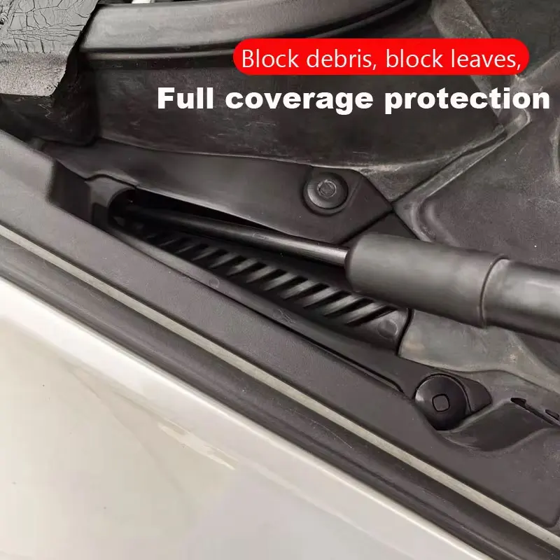 Para Volvo XC60 2018-2026: Rejilla Antihojas y Antigrapas para el Drenaje del Limpiaparabrisas, Accesorios Modificados para Coche 2025 2023 2022 2021 2020 2019