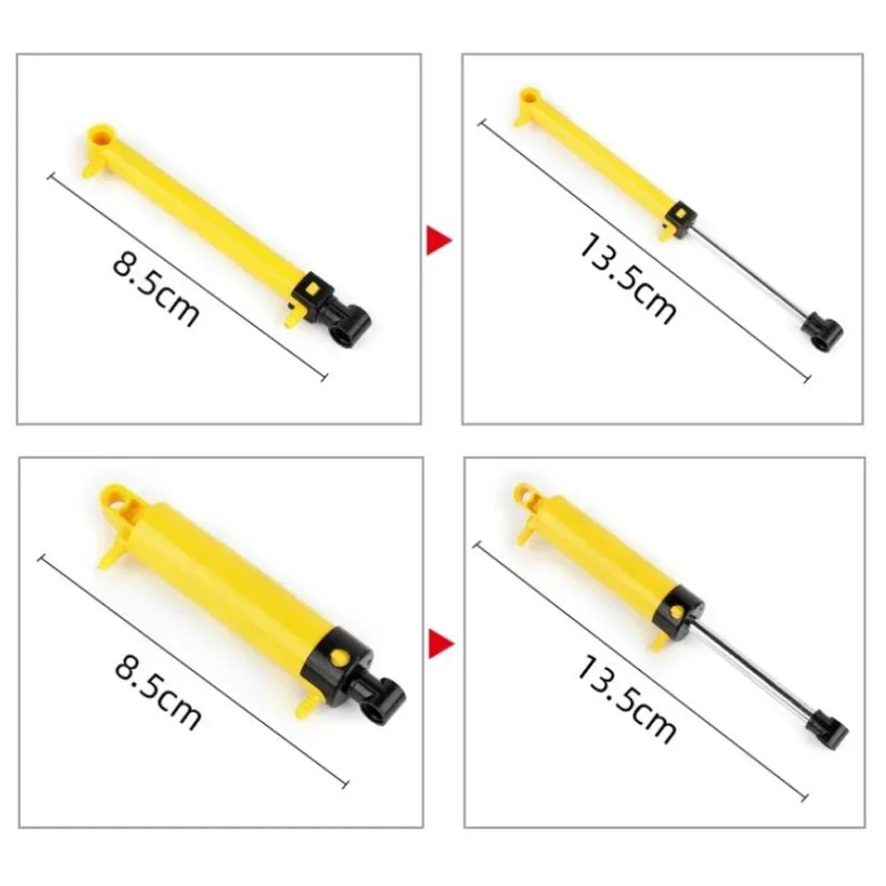 Piezas técnicas de ladrillos MOC, bomba neumática pequeña V2 con manguera de cilindro reforzada, ladrillos eléctricos de aire compatibles con 8800 bloques
