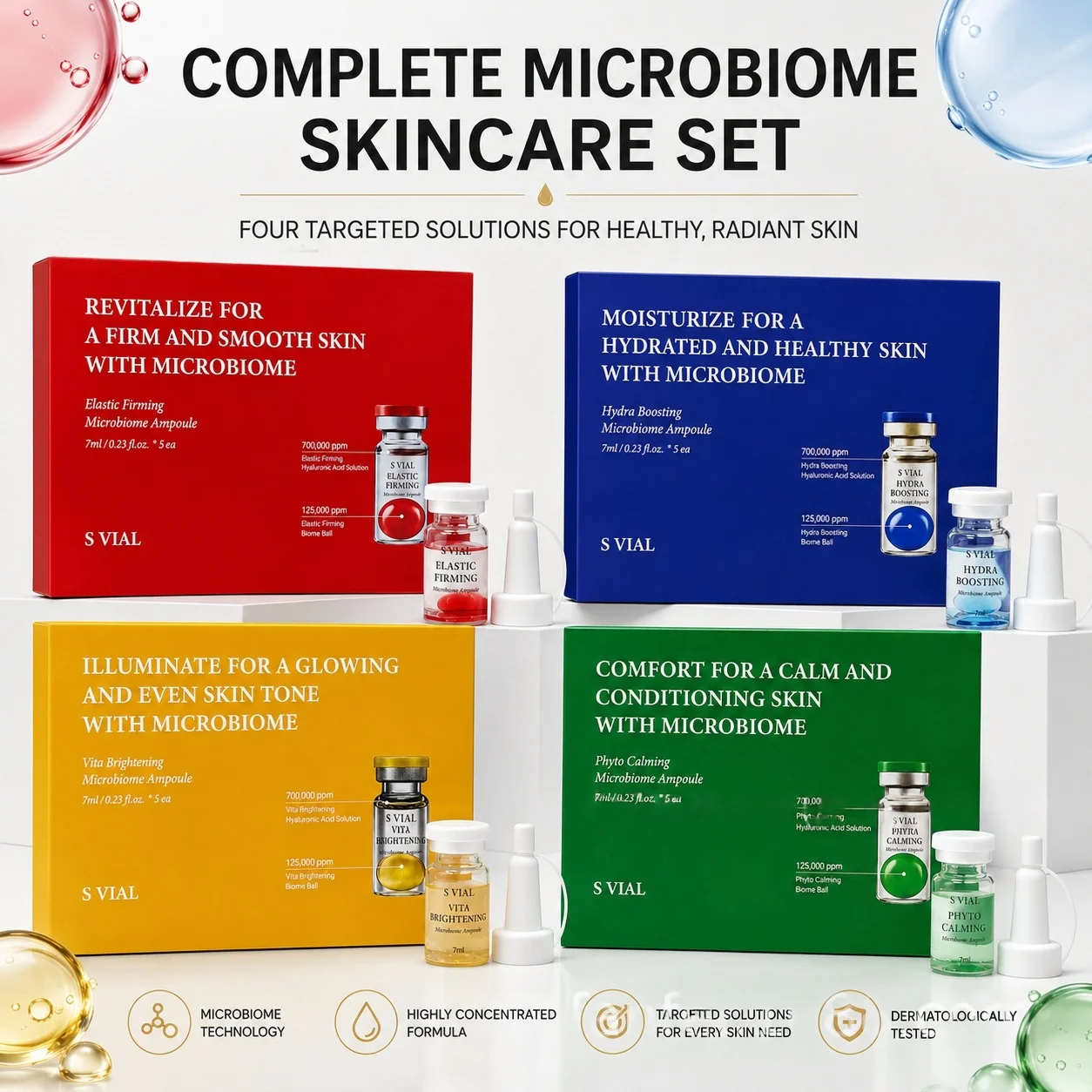 Suero Facial Antiedad con PDRN y Probióticos, Hidratante, Reafirmante e Iluminador, Productos Coreanos para el Cuidado de la Piel que Combaten las Arrugas