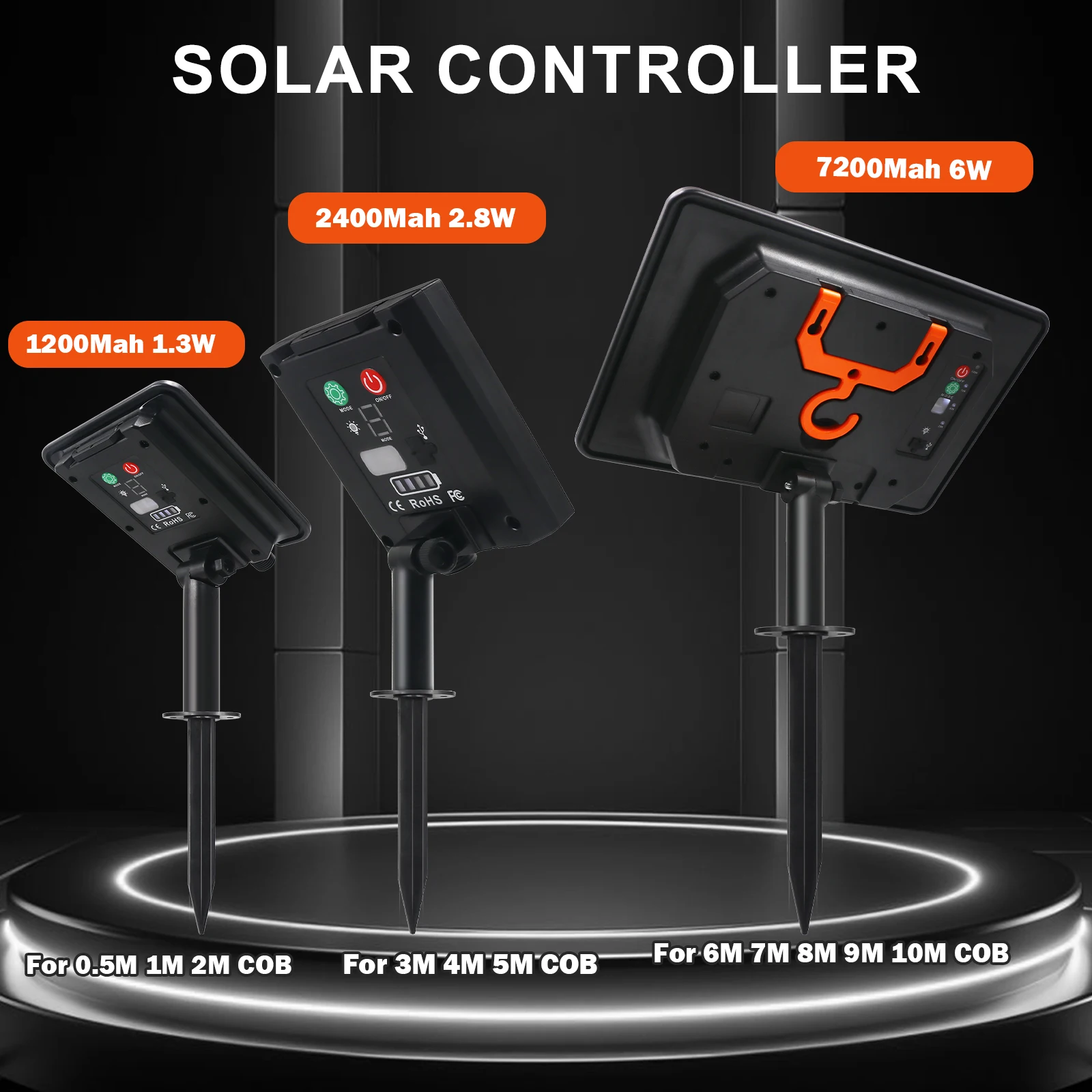 Tira de LED de neón COB con energía Solar DC24V IP68 impermeable 320Leds/M cinta adhesiva Flexible cuerda de luz iluminación lineal de jardín para el hogar