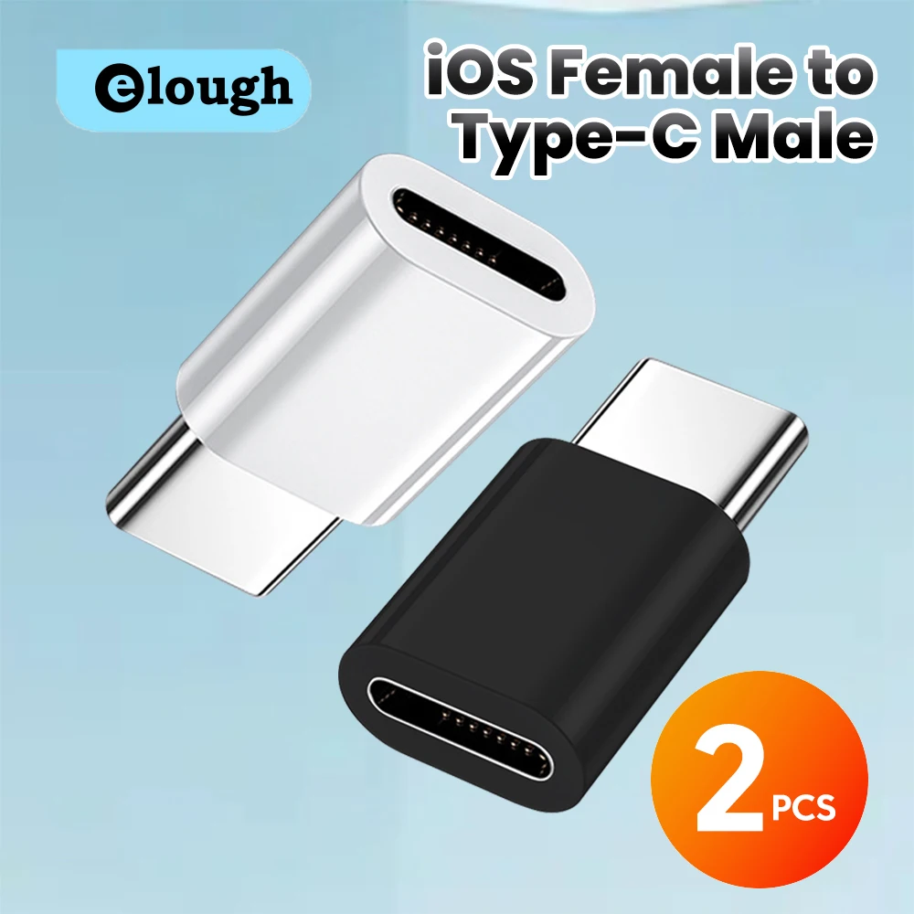 2 uds USB C a Lightning adaptador Lightning hembra a tipo C macho convertidor conector de carga de alta velocidad para iPhone 15 16