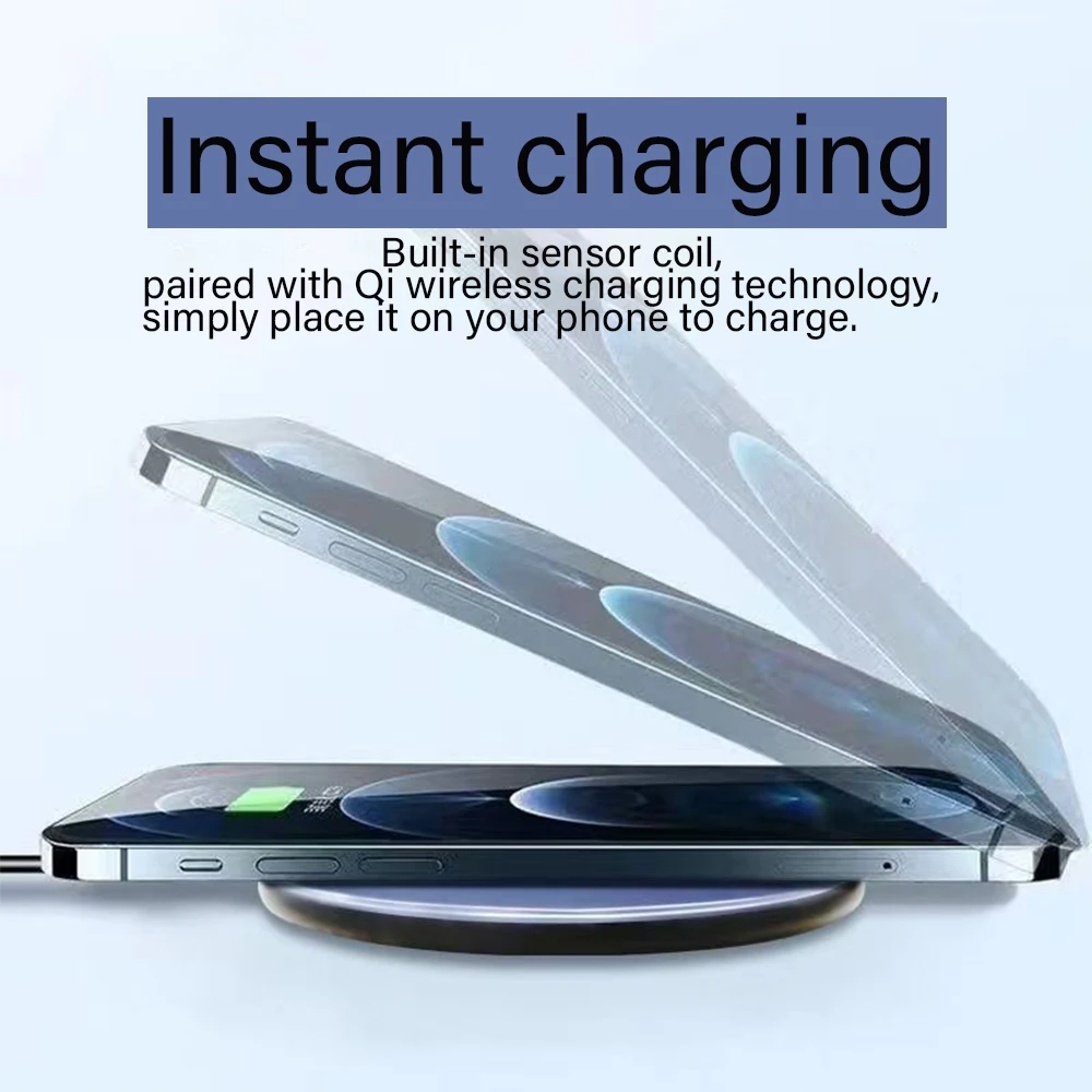 Base de Carga Inalámbrica Rápida de 40W, Cargador Universal Qi para iPhone Serie 17-11, Samsung S24/S23/S22/S21, Xiaomi, Huawei