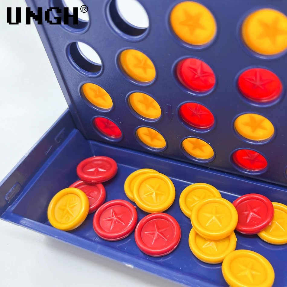 UNGH cuatro en una fila Bingo ajedrez conectar clásico juego de mesa familiar juguetes divertido juguete educativo para niños juego de entretenimiento