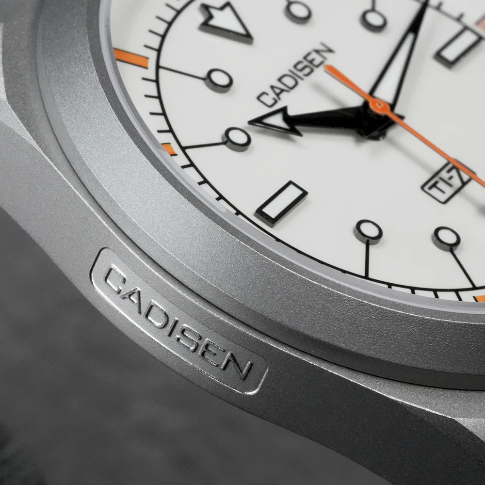CADISEN TI-7 2026 NUEVO Reloj de Pulsera Automático Mecánico de Acero de Titanio Autodyne con Correa de Lona, MIYOTA 8215, Luminoso, Resistente al Agua, para Hombre