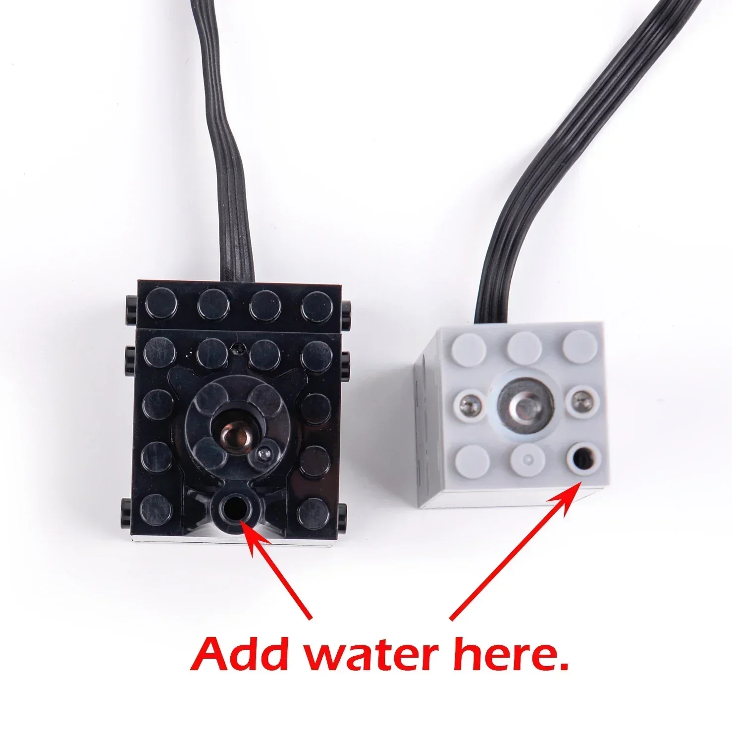 Bloques de construcción DIY, pulverizador de Motor técnico, Motor modificado de escape eléctrico Compatible con Legoed para piezas de coche de tren de alta tecnología