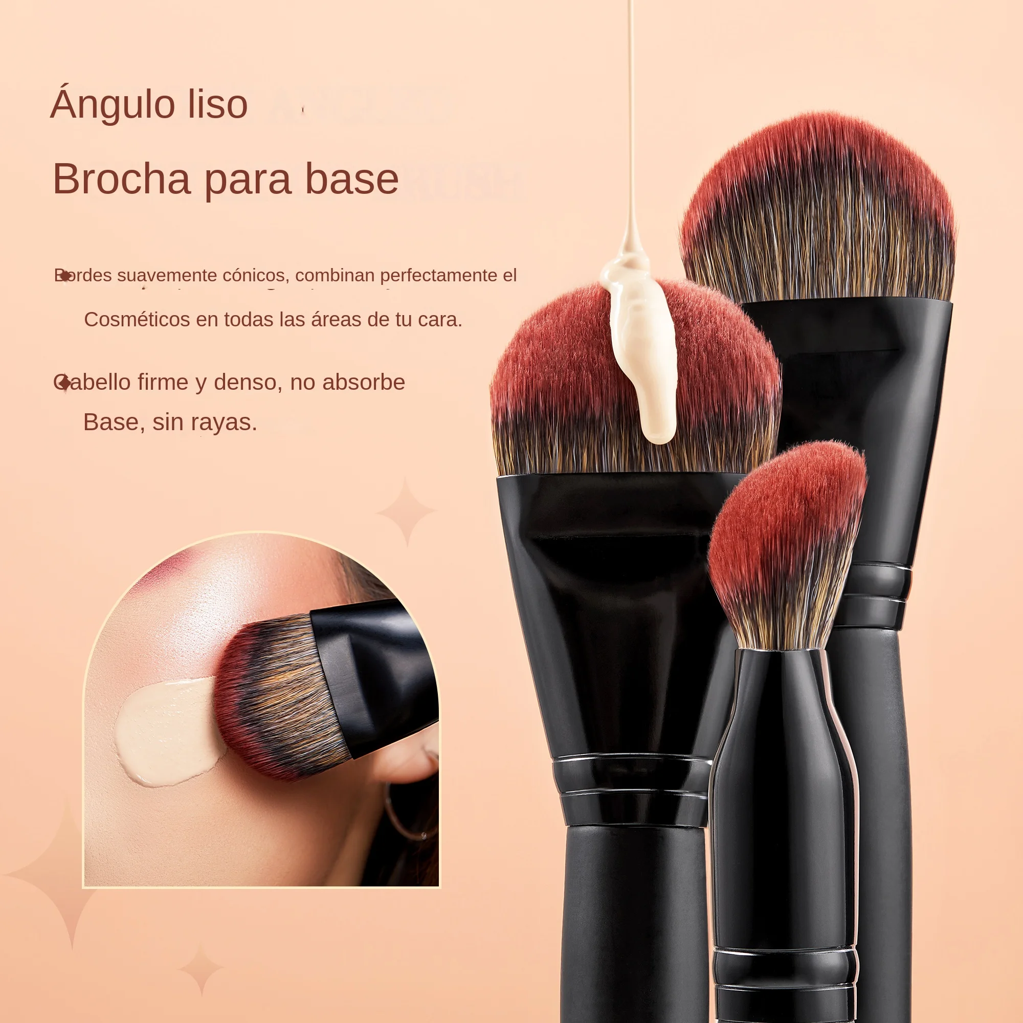 Jessup-Juego de brochas de maquillaje, 3-21 Uds., base en polvo grande sintética Premium, corrector, sombra de ojos, delineador de ojos, carrete de madera T271