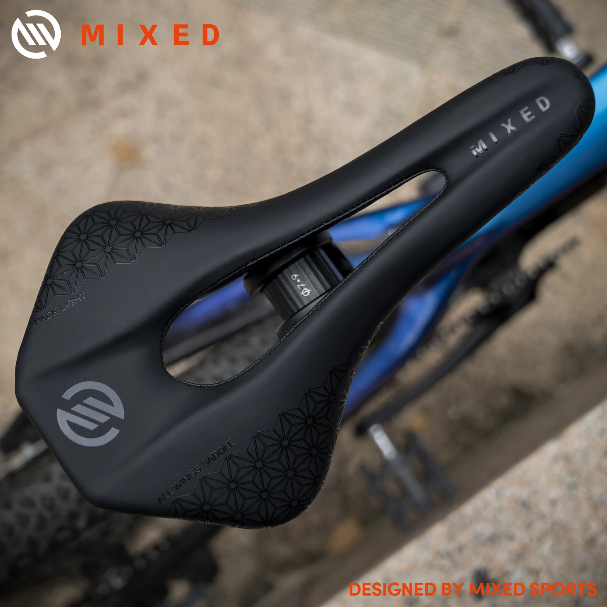 Sillín de bicicleta de fibra de carbono 5D, peso ligero, mezclado, 143mm, 135g, asientos de bicicleta de montaña y carretera