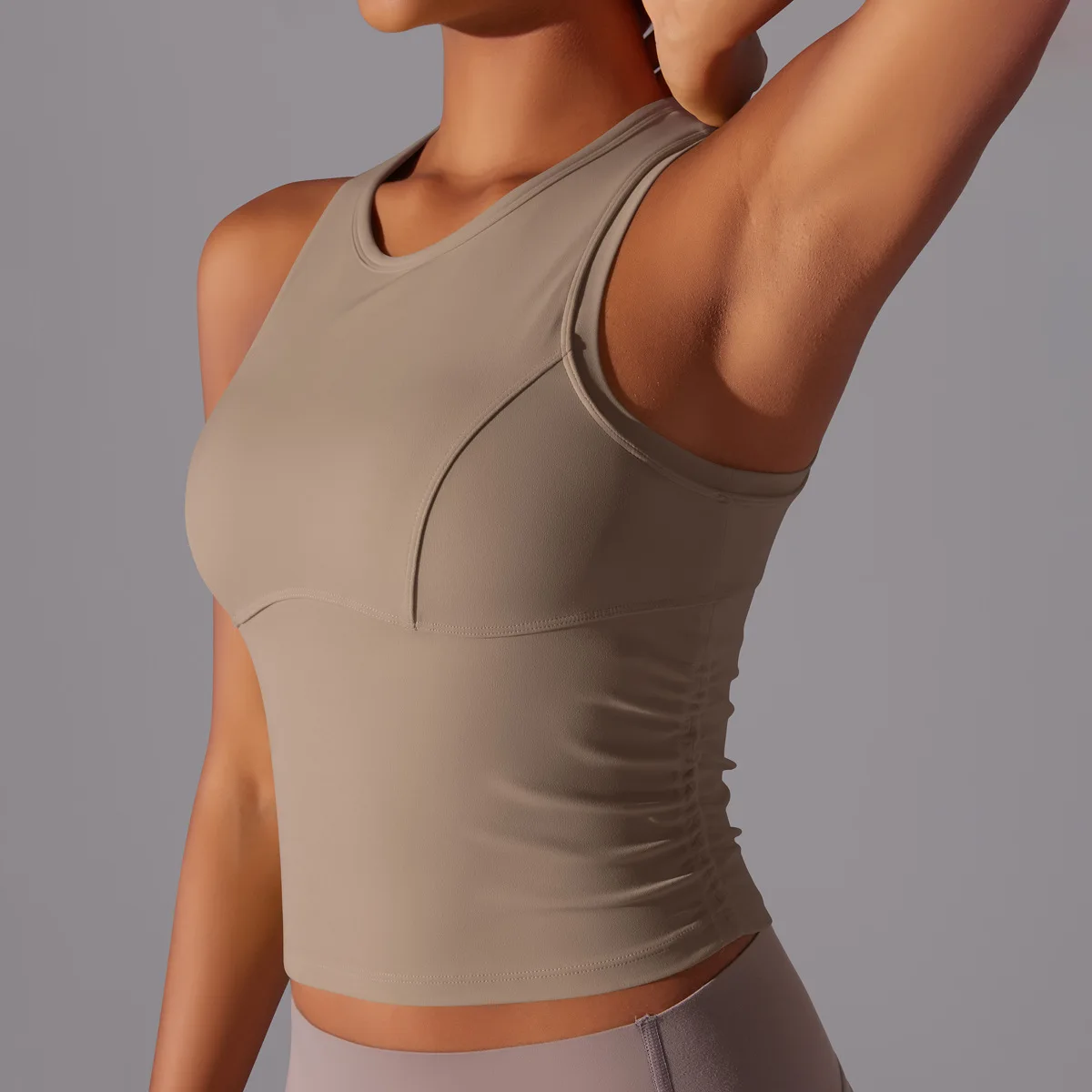 Top de gimnasio sin mangas para mujer, camiseta de Yoga superelástica, transpirable, secado rápido, chaleco de entrenamiento, ropa deportiva para correr