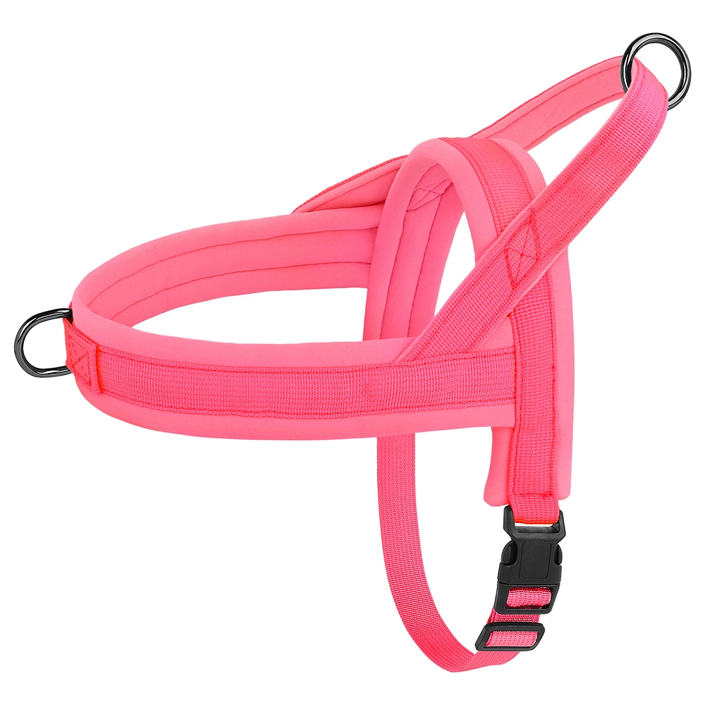 Arnés acolchado de nailon para Perro y gato, chaleco ajustable suave para exteriores, sin tirones, para Bulldog Francés, Chihuahua, cachorro