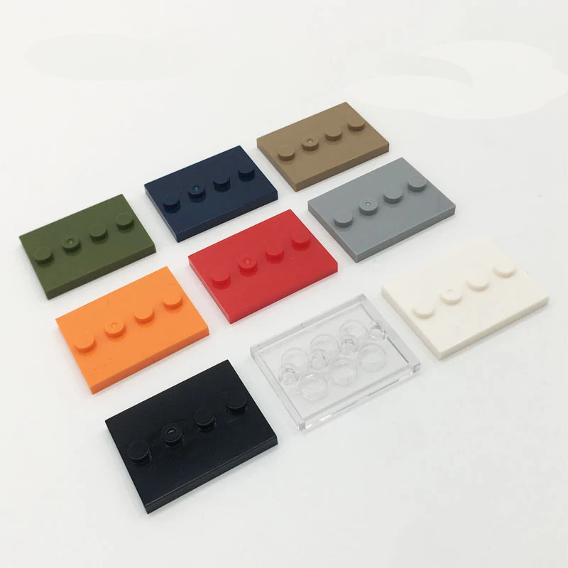Accesorios de minifiguras, placa base universal 3X4, tablero básico, exhibición de figuras, montaje de pie, bloques de construcción, superventas