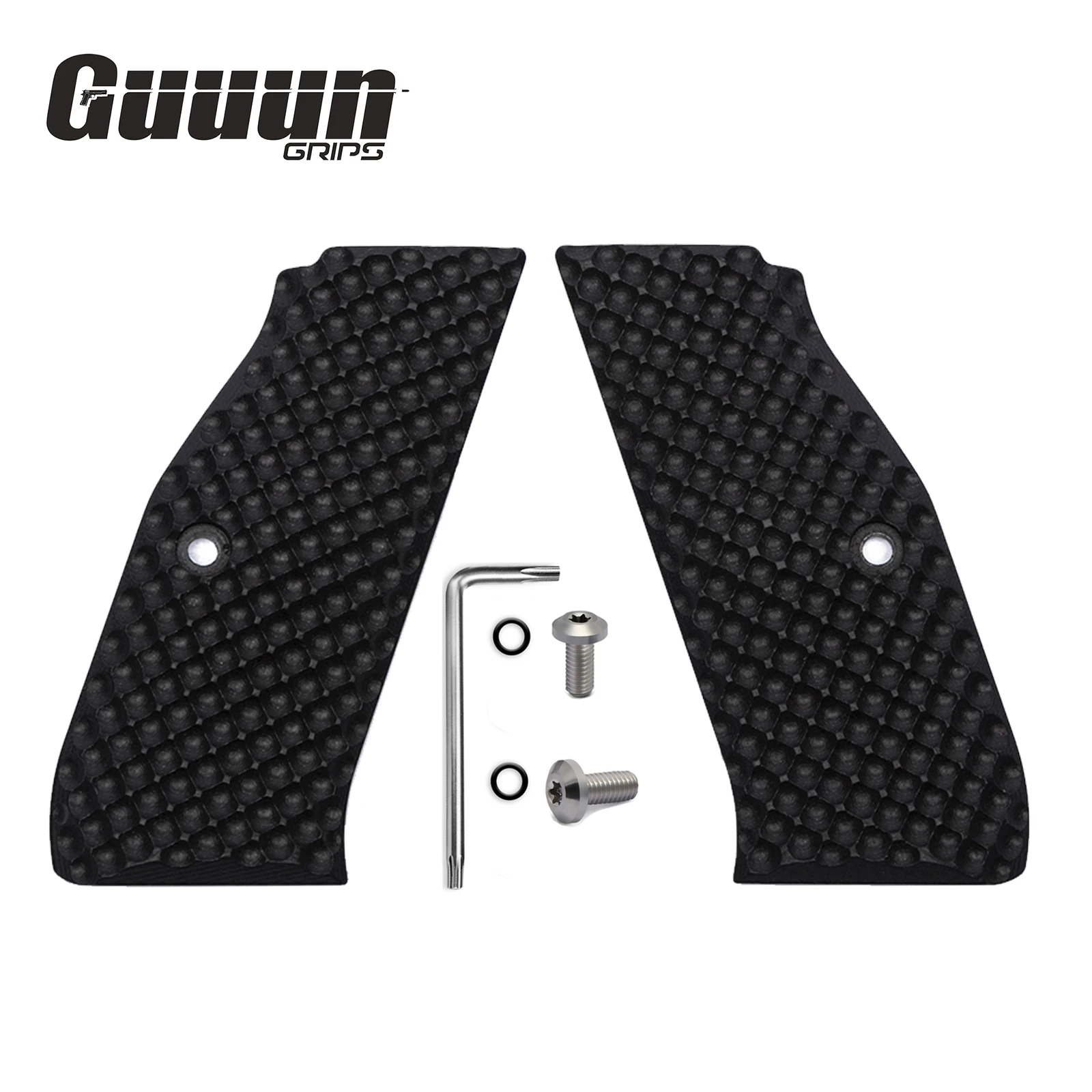 Empuñaduras Palm Swell Guuun G10 para CZ Shadow 2 / CZ-75, Textura Táctica con Hoyuelos