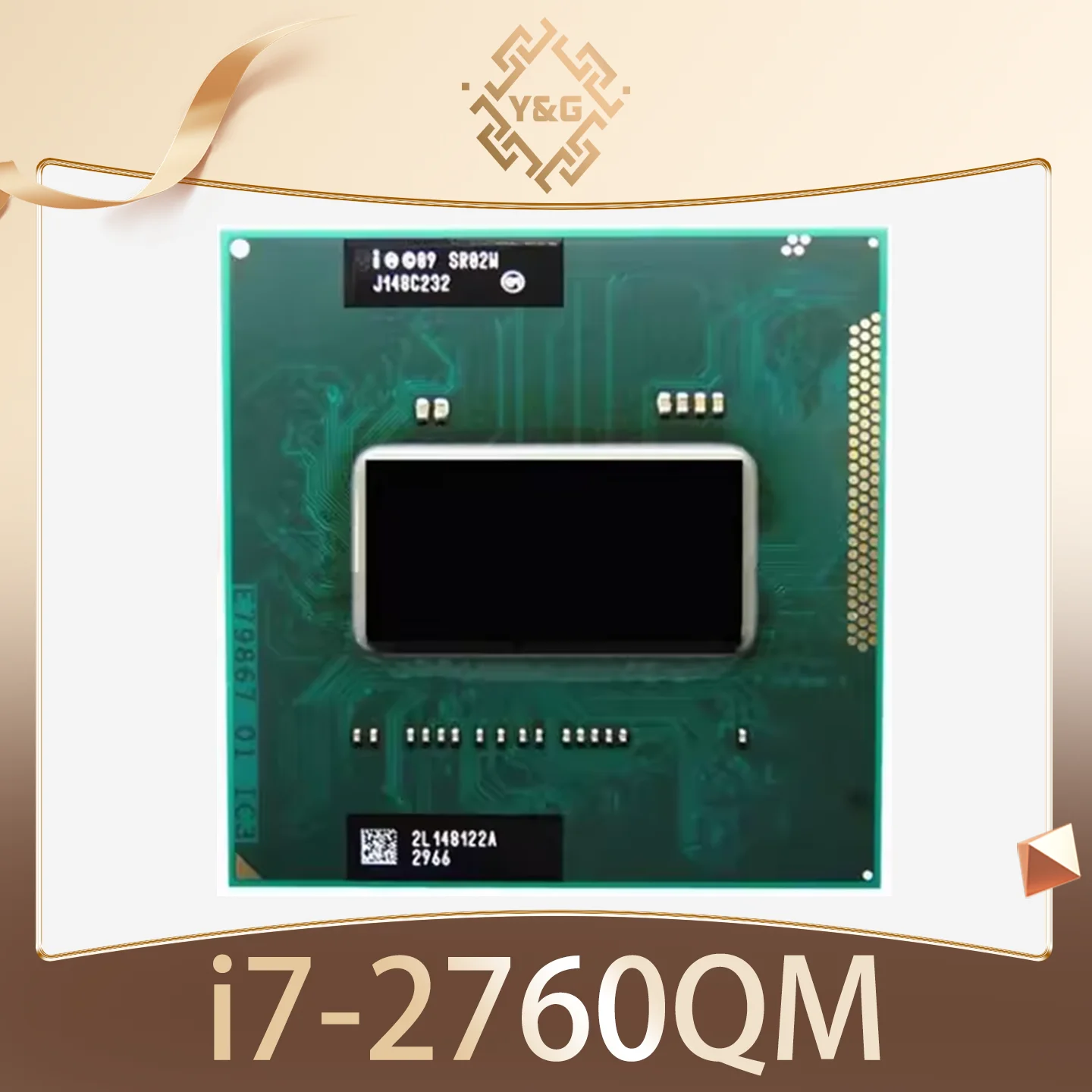 Core i7-2760QM SR02W i7 2760QM 2,6 GHz CPU de ocho hilos de cuatro núcleos usada 6M 45W Socket G2 / rPGA988B