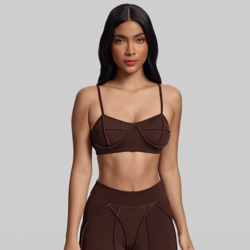 Ropa deportiva para mujer, camisa de compresión para gimnasio, ropa interior para mujer, sujetador de Yoga, Fitness al aire libre, traje deportivo para correr, ropa femenina
