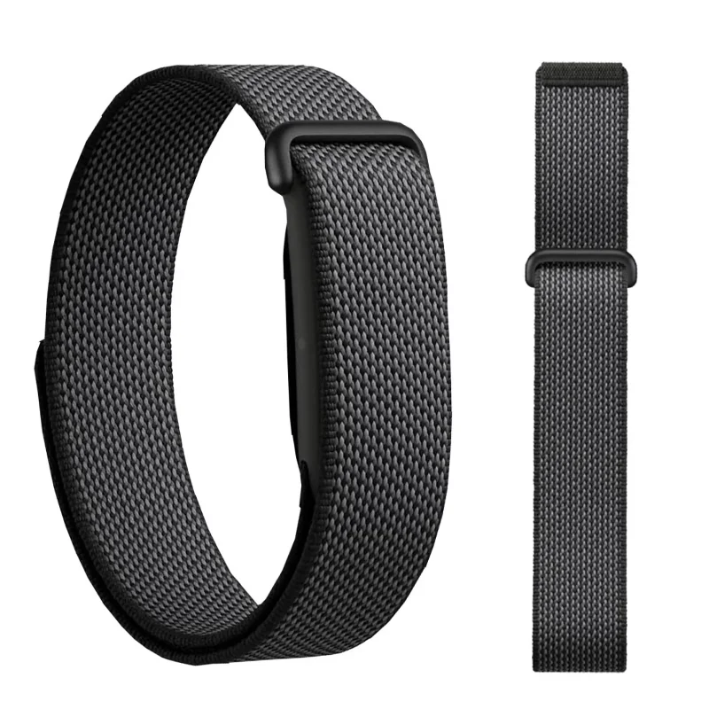 Caja de metal + correa de nailon oficial para Google Fitbit Air, pulsera deportiva transpirable, accesorios para Google Fitbit Air