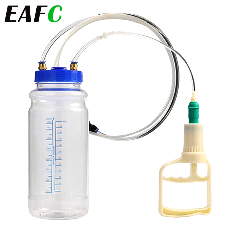 Artefacto de cambio de aceite, bomba Manual de succión de motor, vacío, herramienta de mantenimiento de motocicleta para coche, camión, furgoneta, manguera de almacenamiento de botellas de 2L