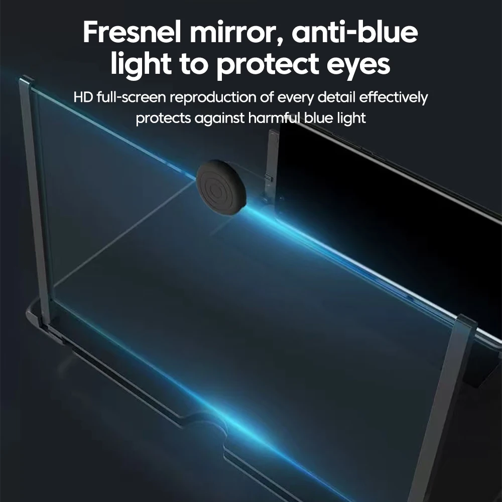 Amplificador de pantalla de teléfono móvil de 12/10 pulgadas, soporte para teléfono móvil HD, lupa de vídeo para pantalla de teléfono portátil, soporte