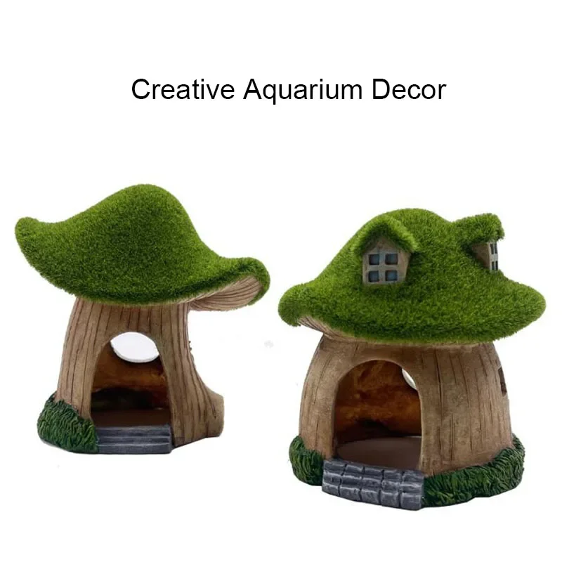 Casa creativa, decoración de acuario, paisaje, pecera acuática, adorno, decoración, cristal de alta calidad, camarones, Dodge, casa, refugio