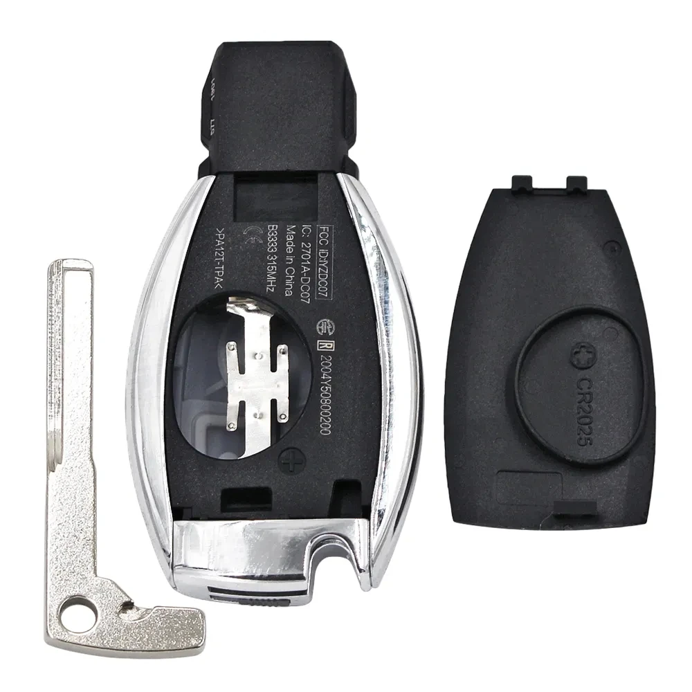 1 Uds. Llave de coche inteligente remota sin logotipo 2/3/4 botones 433MHz estilo BGA para MB Mercedes BENZ C E S compatible con NEC Original BGA F