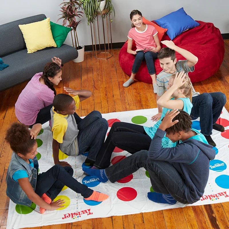 Twister Party Game - Familia Interior Exterior Cuerpo Twisting Grupo Interativo Juguetes Deportivos para Niños Adultos Ayuda Divertida