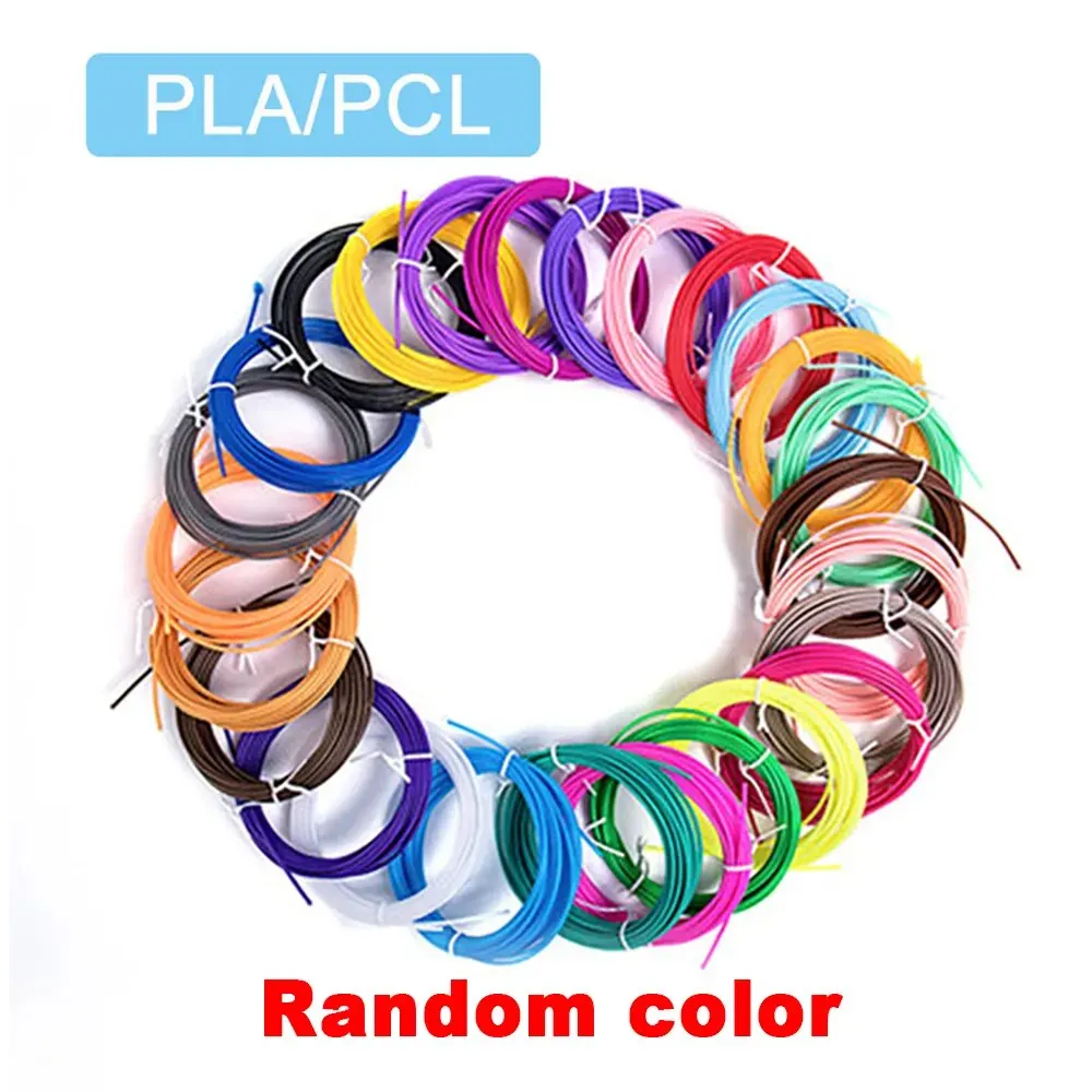 Bolígrafo de impresión 3D PLA PCL, consumibles de color, filamento de plástico de seguridad sin olor, diámetro de 100mm, 9M/25M/50M/1,75 M