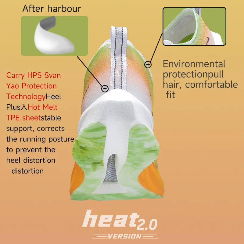 IRUNSVAN 2024 HEAT 2,0 placa de carbono zapatos deportivos de entrenamiento atlético zapatos para correr profesionales hombres zapatillas de deporte al aire libre Unisex