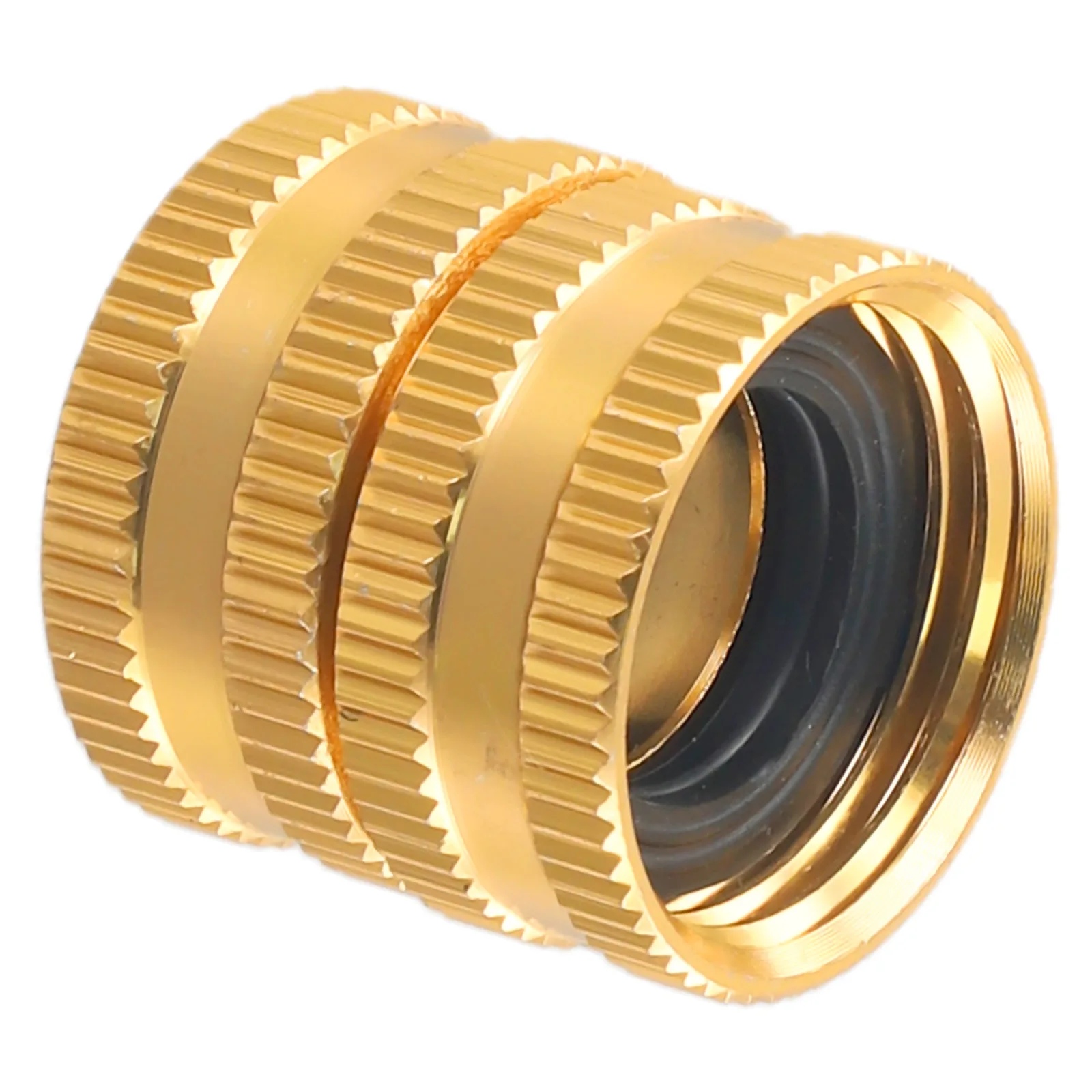 Conector hembra bidireccional, adaptador de manguera de jardín de latón macizo, adaptador de manguera hembra a hembra 3/4 para riego de jardín