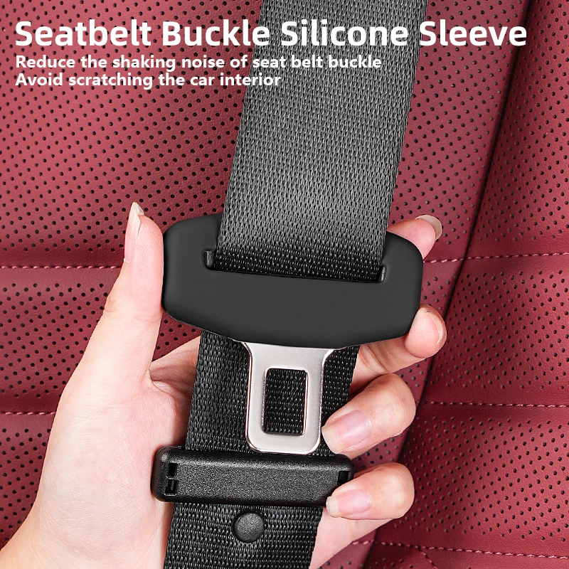 Protector de silicona para hebilla de cinturón de seguridad de coche, para BMW Serie 3, 5, X3, F10, G20, G30, F30, F48, F25, E46, E83, E90, G01, G05, G45, G32, G60