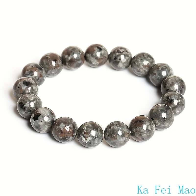 1 pulsera de cuentas de piedra de llama Natural para hombres y mujeres, potente Chakra Yooperlite, piedra de fuego, meditación energética, brazalete Fengshui, joyería