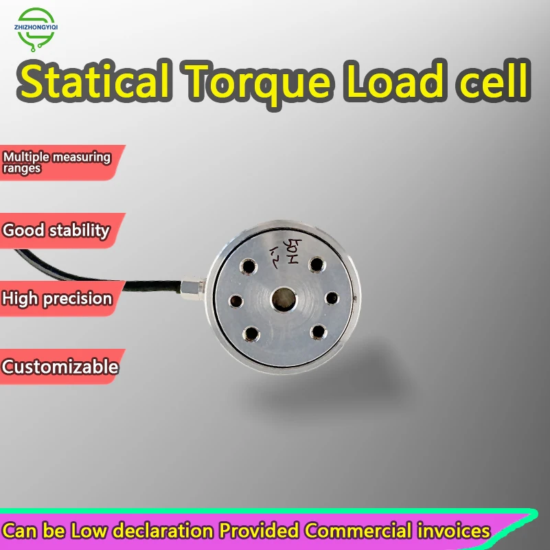 Mini sensor de torsión de reacción, celda de carga de torsión de acero inoxidable micro de alta precisión de 0-100Nm para medición de fuerza industrial