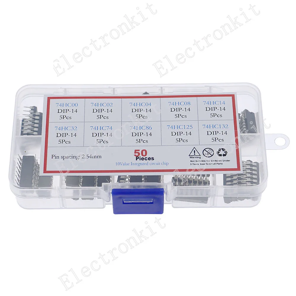 50 Uds 74HC00 74HC02 74HC04 74HC08 74HC14 74HC32 74HC74 74HC86 74HC125 74HC138 74HC139 74HC164 74HC165 74HC244 74HC245 74HC595