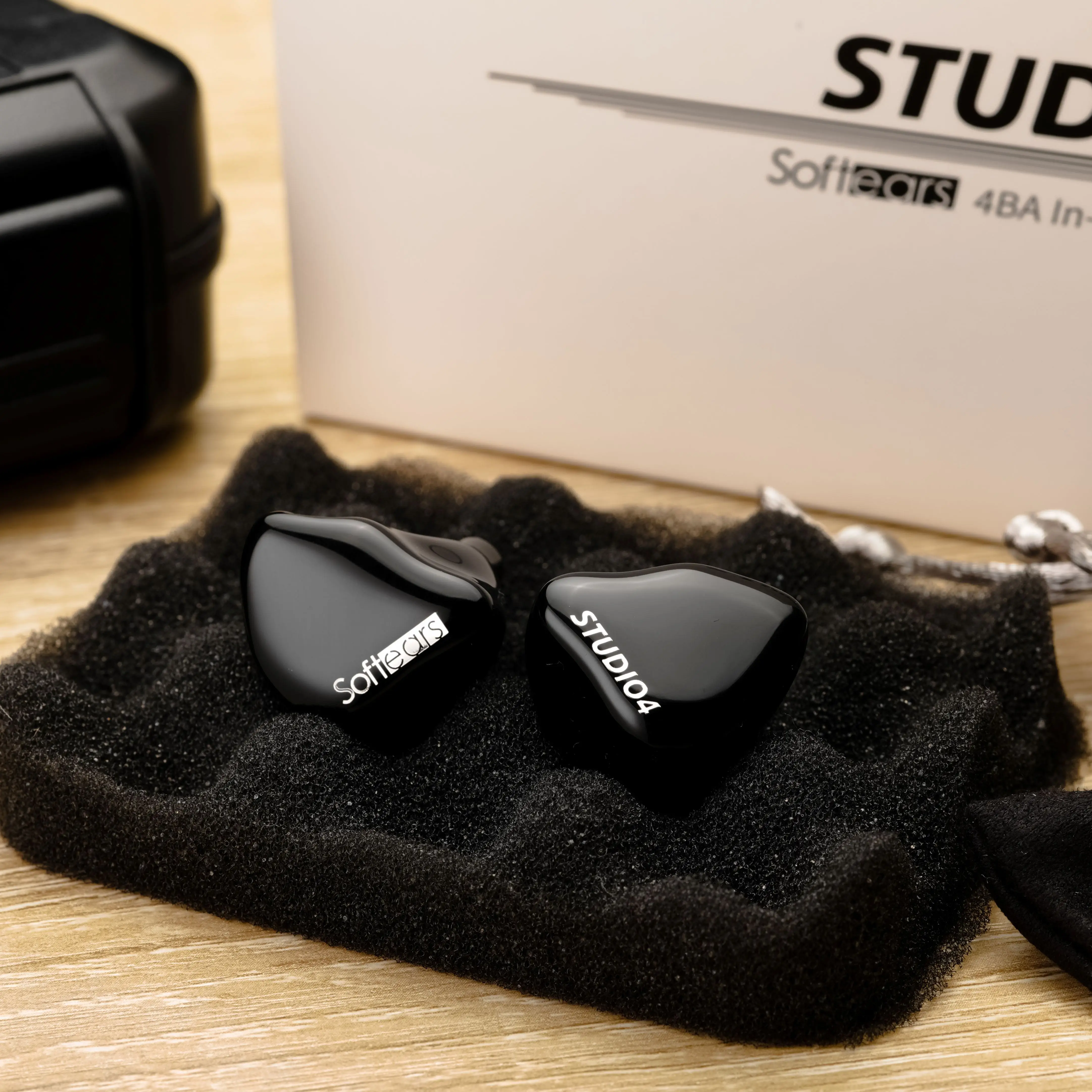 Softears Studio Series Studio4 4 BA Driver Monitores intrauditivos Auriculares 4 conductores Crossover de 3 vías Profesional HiFi IEMs HiFiGo