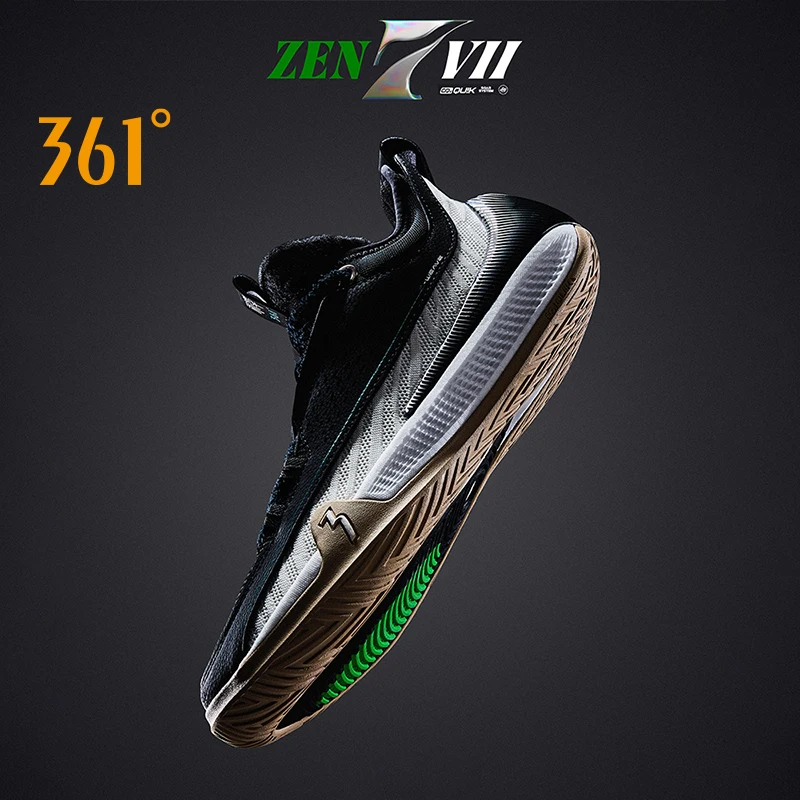 Zapatillas de baloncesto Zen VII de 361 grados, transpirables, antideslizantes, ligeras, envueltas, con amortiguación estable, agarre de combate 572531101
