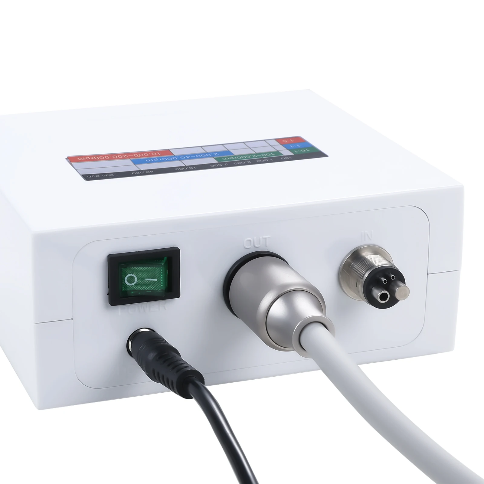 SANDENT Micromotor Dental Portátil sin Escobillas con Pantalla Táctil, Motor Eléctrico Portátil Compatible con Contraángulos 1:1/1:5/16:1
