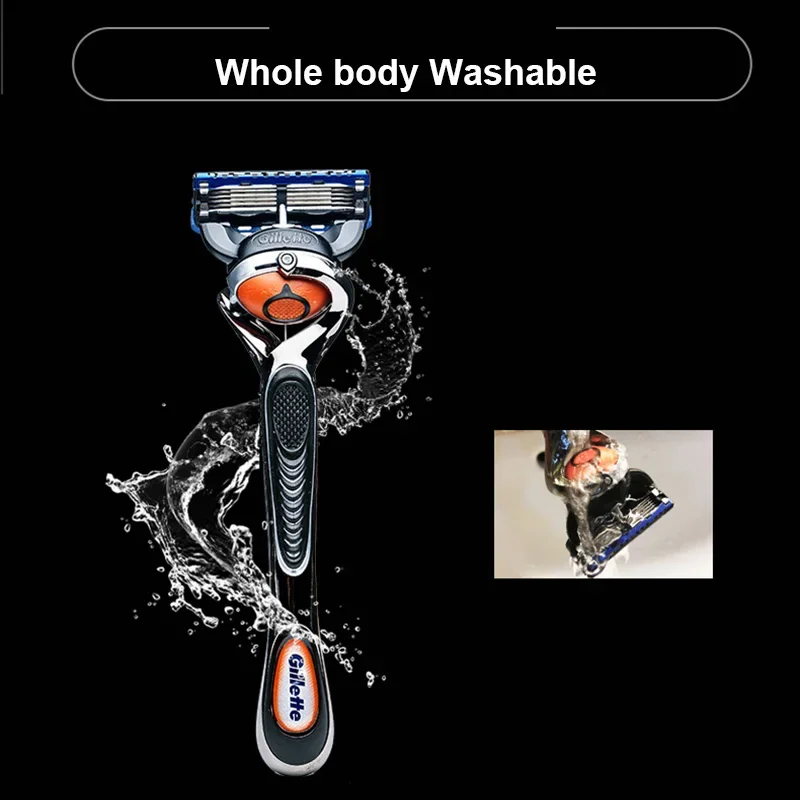 Afeitadora Gillette Fusion 5 Proglide, maquinilla de afeitar de seguridad Manual, mango FlexBall, recambios de cuchillas de 5 capas para afeitado de barba y cara de hombre